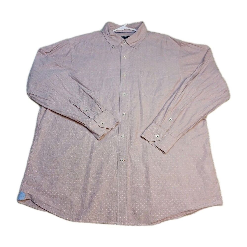 Daniel Cremieux Signature Collection Shirt XL Pink Stretch Linen Button Down